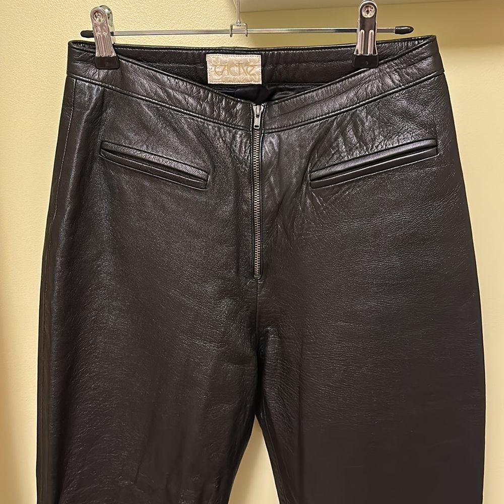Vintage genuine lamb leather pants circa Y2K.